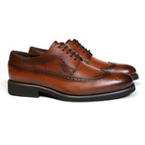 MED BROWN DERBY BROGUE SHOES