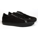 Black suede trainers