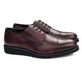 Pebble Burgundy Derby Shoes