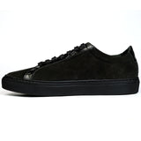 Black suede trainers