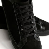 Black suede trainers