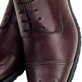Pebble Burgundy Derby Shoes