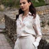 Dolceaqua Damenbluse – aus Seide