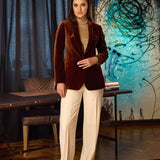Sacou de damă Gold Velvet