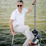 Tricou Polo White Tide