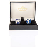 World Map cufflinks