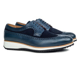 Navy Blue Casual Derby Shoes