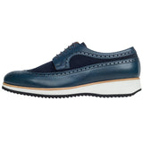 Navy Blue Casual Derby Shoes