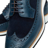 Navy Blue Casual Derby Shoes