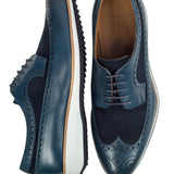 Navy Blue Casual Derby Shoes