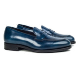 Blue loafers