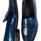 Blue loafers