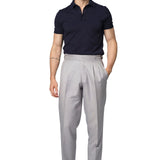 Navy Knit Polo Shirt