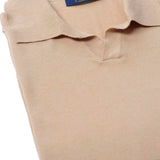 Tricou Polo Knit Beige