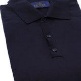 Navy Knit Polo Shirt